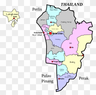 Parliamentary Map Of Kedah, Malaysia Clipart (#1909449) - PinClipart