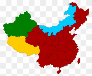 Largest Religion By Province In China - China Map Clipart
