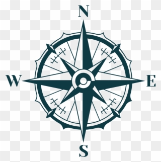 Isla Mujeres - Compass Vector Clipart
