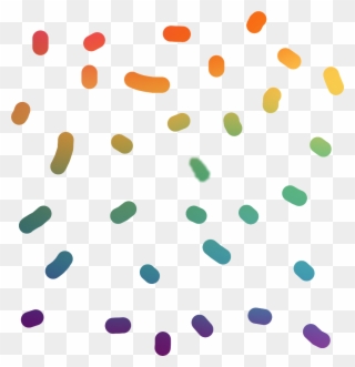 Rainbow Confetti Party Cool Like Edit Sticker Art Inter - Confetti Clipart