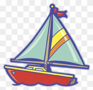 Png Royalty Free Stock Sailboat Sailing Ship Cartoon - Cartoon Sailboat Clipart