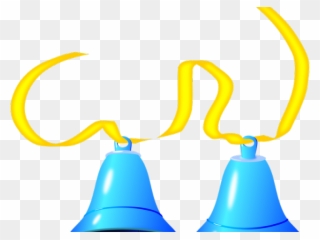Bell Clipart Ringing Bell - Blue Bells Ringing Shower Curtain - Png Download