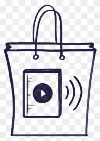 Purchase Your Audiobook - Line Art Clipart