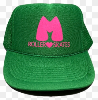 Moxi Green Trucker Hat - Ice Skating Clipart