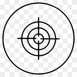 Aim Goal Shield Target Svg Png Icon Free Download - Crosshair Target Clipart