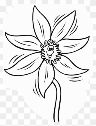 Flowers Coloring Page Free Printable Coloring Pages, - Flores Dibujos Clipart