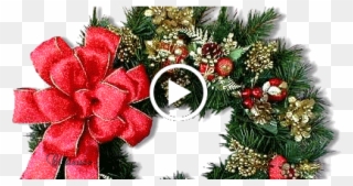 Free Animated Christmas Wreath - Christmas Christmas Christmas Ornament (oval) Clipart