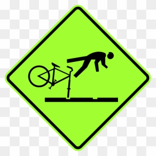 New Zealand Permanent Warning - Yellow Green Road Sign Clipart