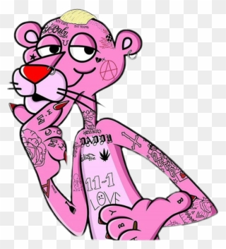 Peep Lilpeep Pinkpanther Gustav @tracytasz - Lil Peep Pink Panther Clipart