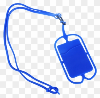 Promotional Silicone Phone Wallet With Lanyard Clipart