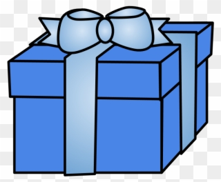 Gift, Lid, Ribbon, Hanukkah, Light Blue, - Gift Clipart