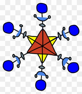 Star Of David Snowflake, Multicolor - Snowflake Clipart