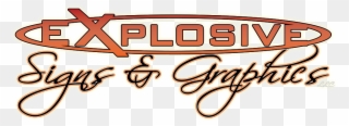 Explosive Signs & Graphics, Logo - Explosive Signs & Graphics Llc Clipart
