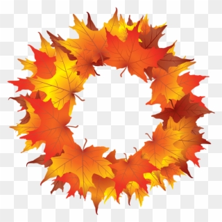 Fall Wreath Clip Art - Png Download
