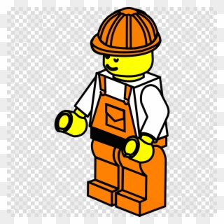 Lego Construction Clip Art Clipart Lego Minifigure - Lego Man Construction Worker - Png Download
