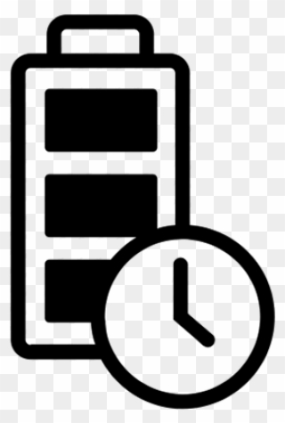 Up To 5-6 Hours Battery Life - Battery Consumption Icon Clipart