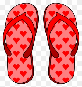 Clip Art Freeuse Download Forgetmenot Footwear Flops - Flip-flop Fun Luggage Tag - Png Download