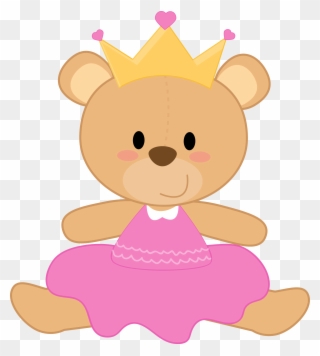 B * * Princesas De Cuento - Desenho De Ursinha De Vestido Clipart