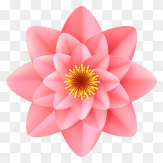 Decorative Pink Flower Transparent Image - Portable Network Graphics Clipart