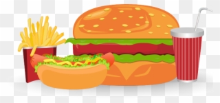 Meal Clipart Burger Meal - Hamburger - Png Download