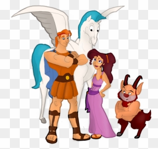 Hercules - Hercules Png - Meg Hercules And Pegasus Clipart