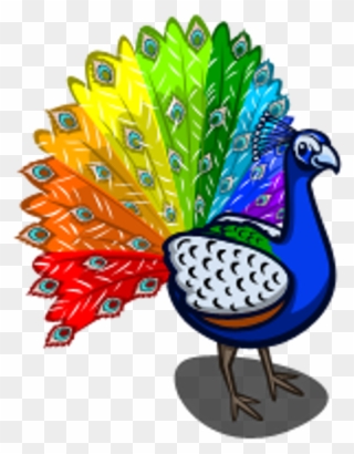 Bandaidgirl77 Smile Ijoketocope Yep Peacock Bird Rainbo - Icon Peacock Clipart