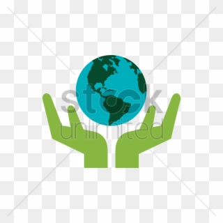 Hand Holding Earth Clipart Earth - Hand Holding Earth Logo - Png Download
