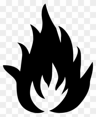 Png File - Flammable Symbol Clipart