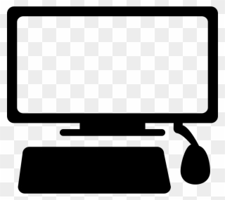 Monitor Keyboard And Mouse Comments - Computer And Mouse Png Clipart