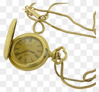18k Gold Antique Ladies Hunting Case Watch & Antique - Gold Clipart
