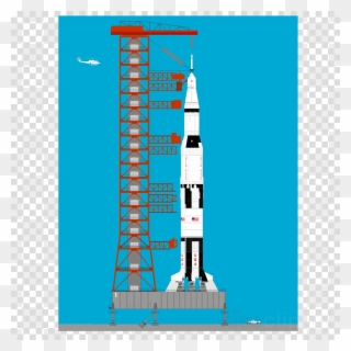 Space Program Clipart Apollo Program Rocket Space Shuttle - Apollo 11 Launch Clip Art - Png Download