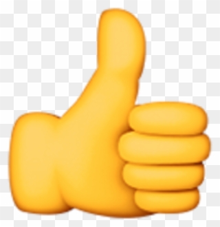 Finger Up Emoji Clipart Explore Pictures - Thumbs Up Apple Emoji - Png Download