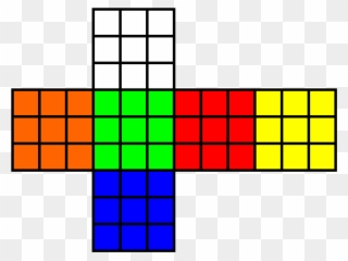 Open - Rubiks Cube Color Scheme Clipart