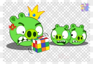 Rubix Cube Angry Birds Clipart Angry Birds Star Wars - Bad Piggies Star Wars - Png Download
