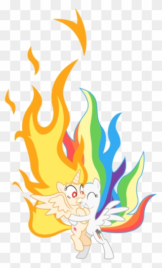 Mlp Fire Vector Best - Rainbow Dash Princess Clipart