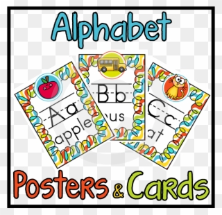 Bright And Colorful Alphabet Posters And Word Wall - Word Wall Clipart