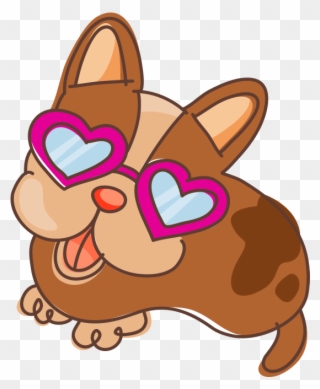 Doggie With Glasses Clipart