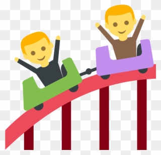 File - Emojione 1f3a2 - Svg - Emoji Roller Coaster Clipart