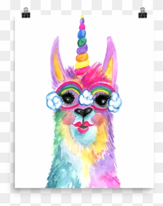 Image Result For Llamacorn Party Decorations - Llamacorn Painting Clipart