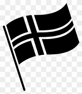 Icelandic Flag Rubber Stamp - Spanish Flag Black And White Clipart