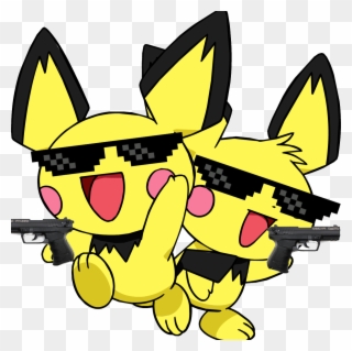 Pichu With A Gun Clipart