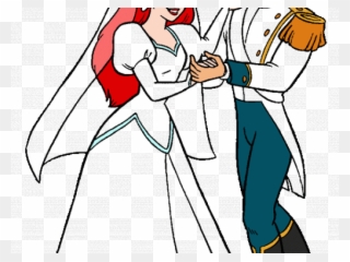 Disney Wedding Clipart - Ariel Wedding - Png Download