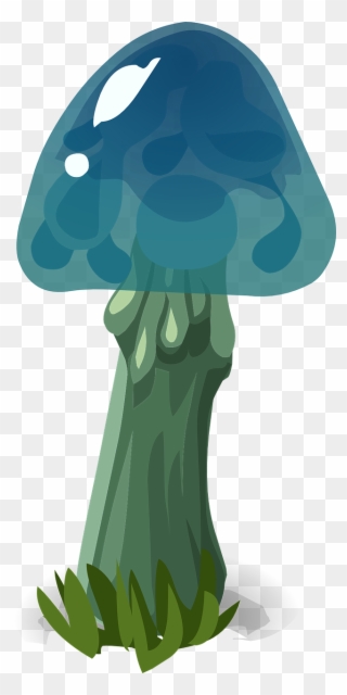 Mushroom Blue Hat Nature Outdoor Png Image - Blue Mushroom Png Clipart