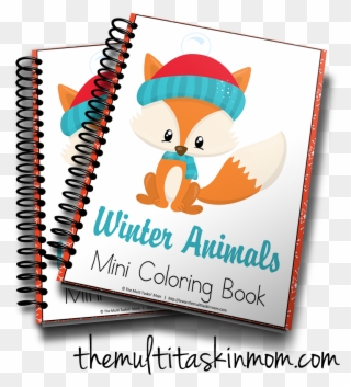 Clip Art Winter Animals Mini Coloring Book With Transparent - Other Stories - Png Download