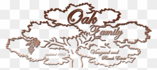 Oak Family Vineyard & Ranch Estate Logo - Vineyard Ranch Clipart