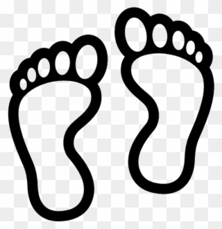 Footprints Free Vector Icons Designed By Freepik Free - Outline Of A Feet Clipart