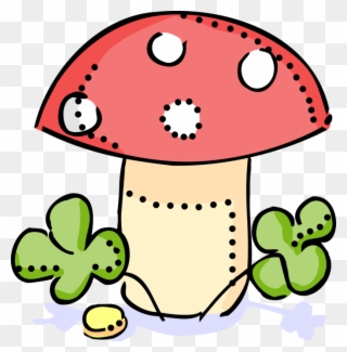 Or Toadstool With Lucky - Mushroom Clipart