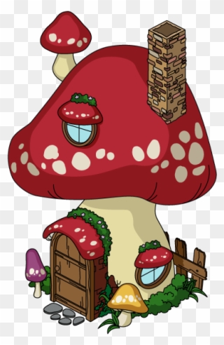 Toadstool House - Portable Network Graphics Clipart
