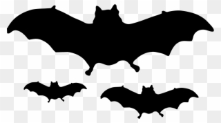 Bats Flying Comments - Хэллоуин Летучая Мышь Png Clipart