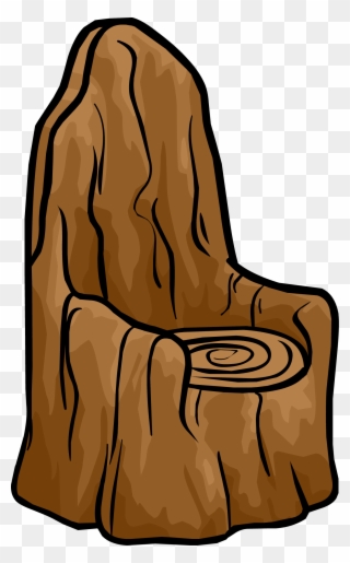 Tree Stump Chair - Tree Chair Png Clipart